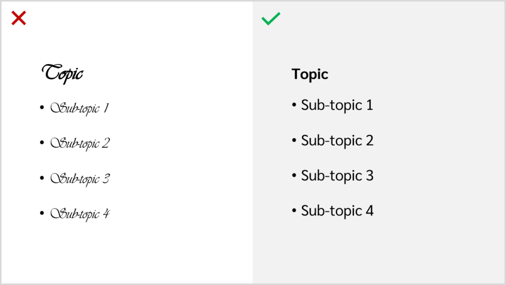 10 วิธีทำ powerpoint สวยๆ แบบมืออาชีพ – เลือก font ให้เหมาะสม